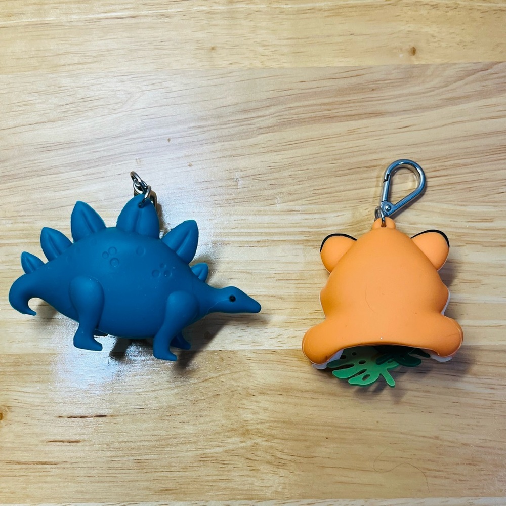 2 Bath & Body Works Pocketbac Holders. Dinosaur and Tiger with leaves BUNDLE - Picture 4 of 4